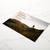 Eenvoudige Word-lijst Opslaan Datum grote fotokaar Folie Uitnodiging (Gedraaid)