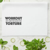 Eenvoudige Workout Humor Funny Gym Theedoek (Gevouwen)