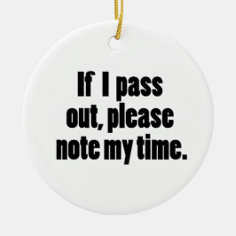 Eenvoudige Workout Humor Gym Gezegde Keramisch Ornament