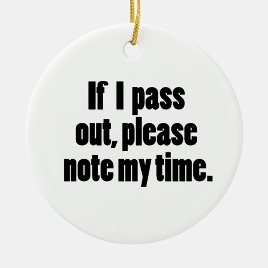 Eenvoudige Workout Humor Gym Gezegde Keramisch Ornament (Voorkant)