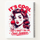 Eenvoudige wrede zomer 1950's Design - Notitieboek (Achterkant)