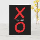 Eenvoudige Xo Jij En Ik Kaart (Gele Bloem)