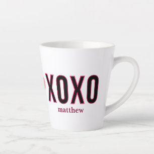 Eenvoudige Xoxo Workout Schattigee Valentijnsdag Latte Mok
