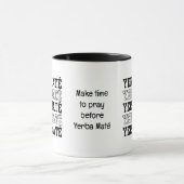 Eenvoudige YERBE MATE Maak tijd om aangepaste teks Mok (Midden)