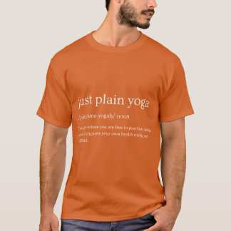 eenvoudige yoga wit retro t-shirt