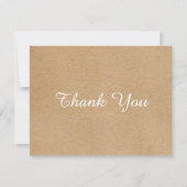 Eenvoudige Zakelijke Bedank Kaart met Landelijke S (Voorkant)