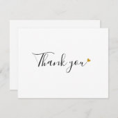 Eenvoudige Zakelijke Bedankkaart met Script (Voorkant / Achterkant)