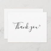 Eenvoudige Zakelijke Bedankkaart met Script (Voorkant / Achterkant)