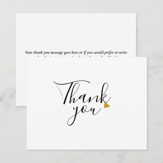 Eenvoudige zakelijke bedankt (Voorkant / Achterkant)