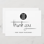 Eenvoudige zakelijke bedankt - voeg Logo toe (Voorkant / Achterkant)