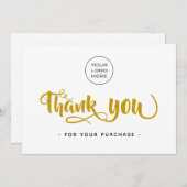 Eenvoudige zakelijke bedankt - voeg Logo toe (Voorkant / Achterkant)