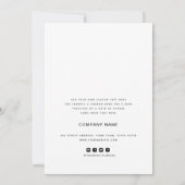 Eenvoudige zakelijke bedankt - voeg Logo toe (Achterkant)