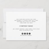 Eenvoudige zakelijke bedankt - voeg Logo toe (Achterkant)