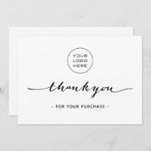 Eenvoudige zakelijke bedankt - voeg Logo toe (Voorkant / Achterkant)