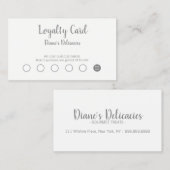 Eenvoudige zakelijke en gratis kaart klantenkaartje (Voorkant / Achterkant)