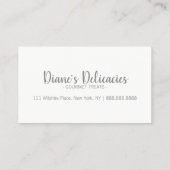 Eenvoudige zakelijke en gratis kaart klantenkaartje (Achterkant)