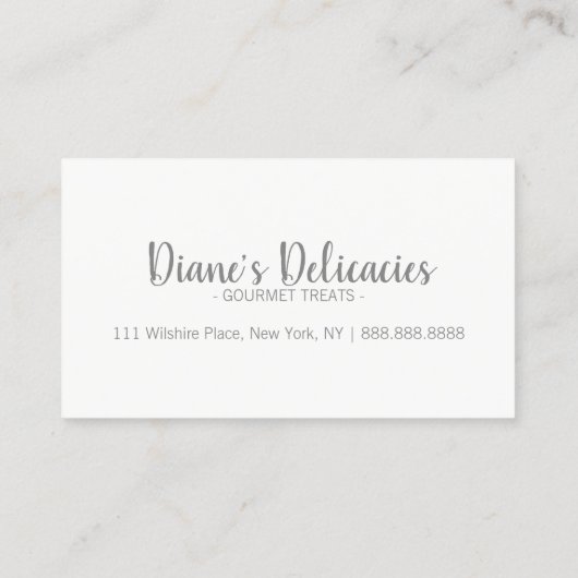 Eenvoudige zakelijke en gratis kaart klantenkaartje (Achterkant)