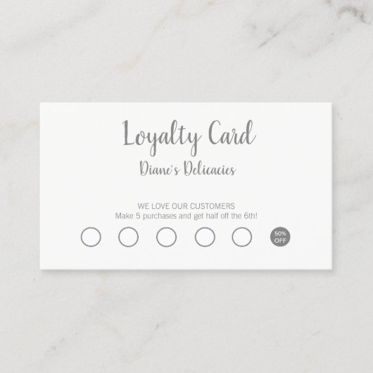 Eenvoudige zakelijke en gratis kaart klantenkaartje (Voorkant)