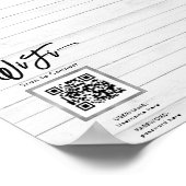 Eenvoudige zakelijke gast WiFi Poster (Hoek)