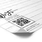 Eenvoudige zakelijke gast WiFi Poster (Hoek)