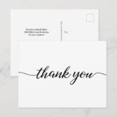 Eenvoudige zakelijke klantbeoordeling Geen logo Briefkaart (Voorkant / Achterkant)