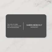 Eenvoudige zakelijke klantenondersteuning visitekaartje (Achterkant)