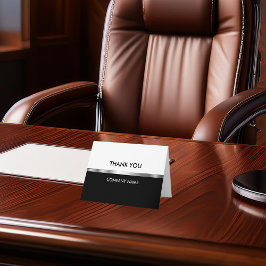 Eenvoudige zakelijke klasjes - Hartelijk dank Bedankkaart