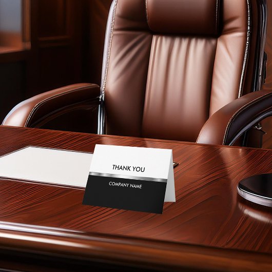 Eenvoudige zakelijke klasjes - Hartelijk dank Bedankkaart