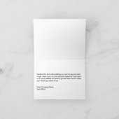 Eenvoudige zakelijke klasjes - Hartelijk dank Bedankkaart (Binnen)