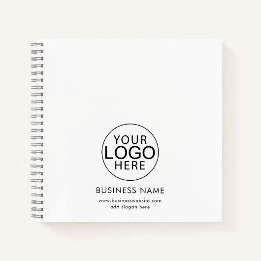 Eenvoudige zakelijke Logo — Aangepast Notitieboek (Voorkant)