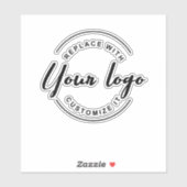 Eenvoudige zakelijke Logo — Aangepast Sticker (Vel)
