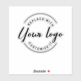Eenvoudige zakelijke Logo — Aangepast Sticker