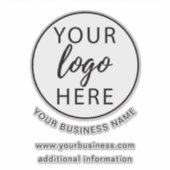 Eenvoudige zakelijke logo aangepaste sticker (Voorkant)