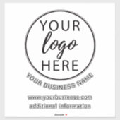 Eenvoudige zakelijke logo aangepaste sticker (Vel)