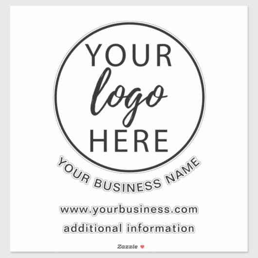 Eenvoudige zakelijke logo aangepaste sticker (Vel)