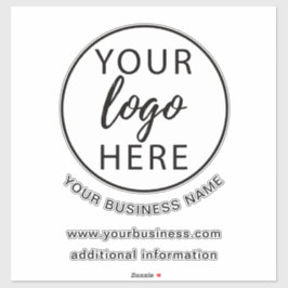 Eenvoudige zakelijke logo aangepaste sticker