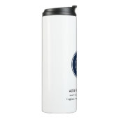 Eenvoudige Zakelijke Logo Bedrijfsevenementen Aang Thermosbeker (Gedraaid links)