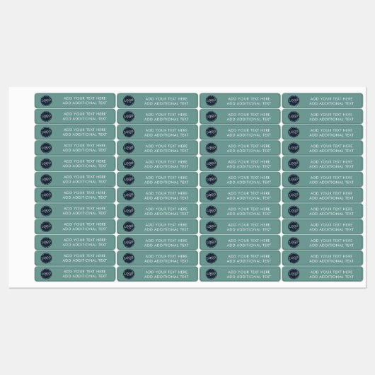 Eenvoudige zakelijke Logo en aangepaste naam Labels (Vel)