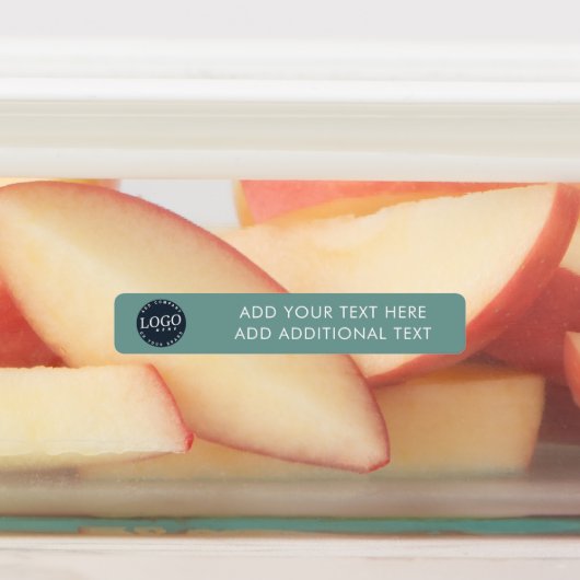 Eenvoudige zakelijke Logo en aangepaste naam Labels (Aangebracht)