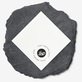 Eenvoudige zakelijke logo en rondetafeltekst servet