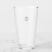 Eenvoudige zakelijke Logo en tekst Glas (Achterkant)