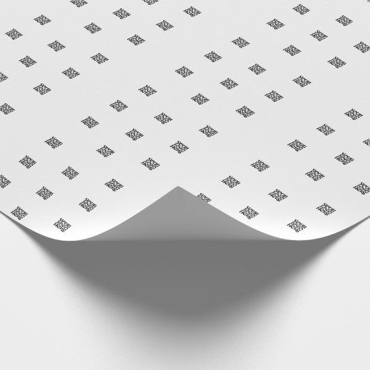 Eenvoudige zakelijke Logo en tekst Tiny Elements W Cadeaupapier (Hoek)