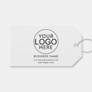 Eenvoudige Zakelijke Logo en Website Aanpassing Cadeaulabel