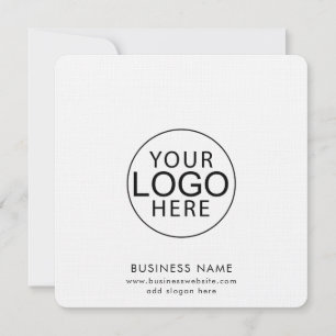 Eenvoudige Zakelijke Logo en Website Aanpassing Notitiekaartje