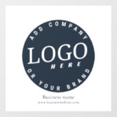Eenvoudige Zakelijke Logo en Website Minimalistisc Raamsticker (Vel)