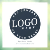 Eenvoudige Zakelijke Logo en Website Minimalistisc Raamsticker (Vel 3)