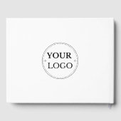 Eenvoudige zakelijke Logo Gastenboek (Achterkant)