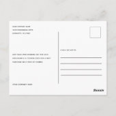 Eenvoudige zakelijke Logo Hartelijk dank Briefkaart (Achterkant)