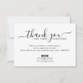 Eenvoudige zakelijke Logo Hartelijk dank voor uw b Bedankkaart (Voorkant)