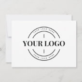 Eenvoudige zakelijke Logo Hartelijk dank voor uw b Kaart (Achterkant)